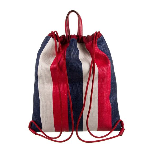Gucci NWT Sylvie GG Web Stripe Logo Drawstring Backpack Sling Tote Bag - Picture 3 of 7